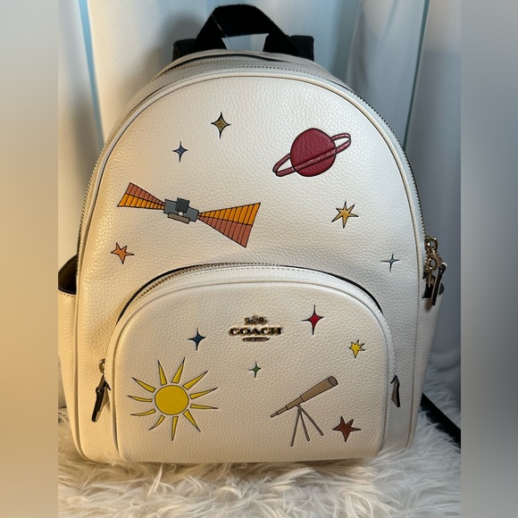 Limited Edition! Coach X Observed By Us Court Backpack IN Chalk Multi - Picture 1 of 8